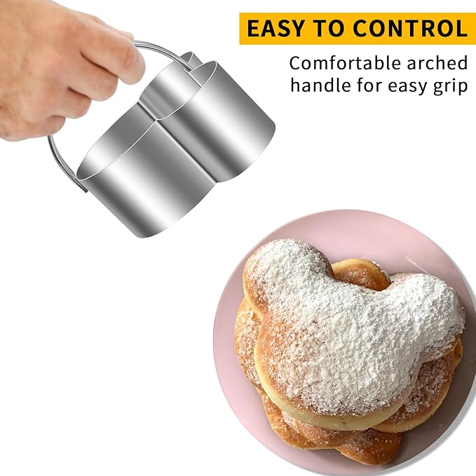 Biscuit Cutters with Handle, Stainless Steel Cookies Cutter, Professional