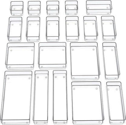 SMARTAKE 20-Piece Drawer Organizer