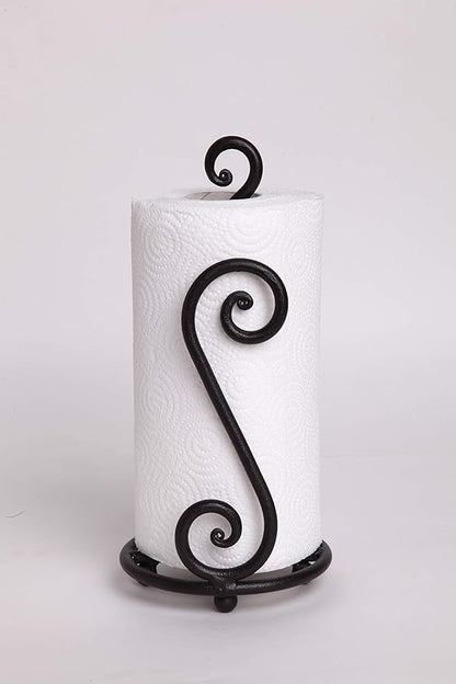 RTZEN Matte Black Paper Towel Holder Countertop