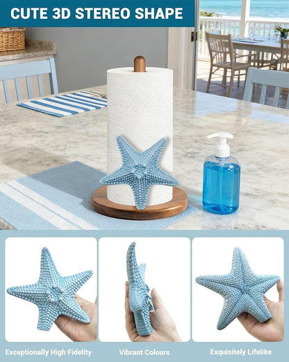 Starfish Paper Towel Holder, Coastal Beach Ocean Decor