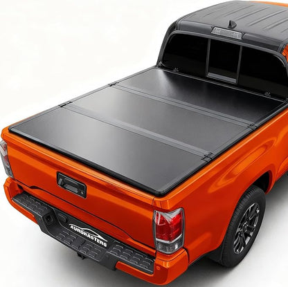 Hard Tri-Fold Truck Bed Cover for 2005-2015 Toyota Tacoma Fits 5FT Bed (60.3") | for Models with or Without The Deck Rail System | Tacoma Accessories 2005-2015