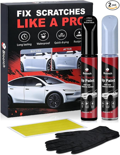 Brilliant Black LY9B/A2 for Audi Touch Up Paint Kit[2K Clear Coat Included],Exact Color Match Touch Up Paint for Chip and Scratch