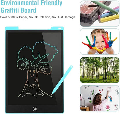 EooCoo Toys for Ages 3-8, Drawing Board 2 Pack, 12 Inch LCD Writing Tablet, Electronic Drawing Tablet, Girl/Boy Birthday Gift, Kids Toys, Drawing Pad Girls Gifts, Kids Travel Essential