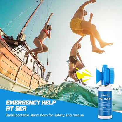 Air Horn Bear Horn: Air Horns For Safety Boat Horn For Self Defense - 115dB Heard Up to 0.5-Miles Away (1 Pack)