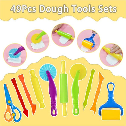 LCY WEDSHI Dough Tool Set, Dough Accessories Includes Animal Molds, Cutters