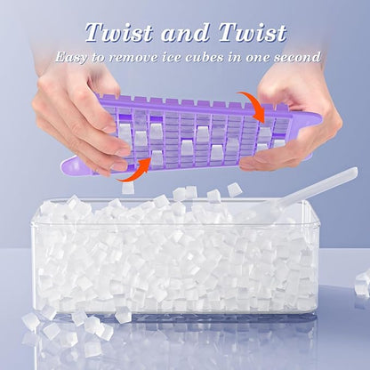 Mini Ice Cube Tray for Freezer: GGUW Nugget Ice Cube Tray