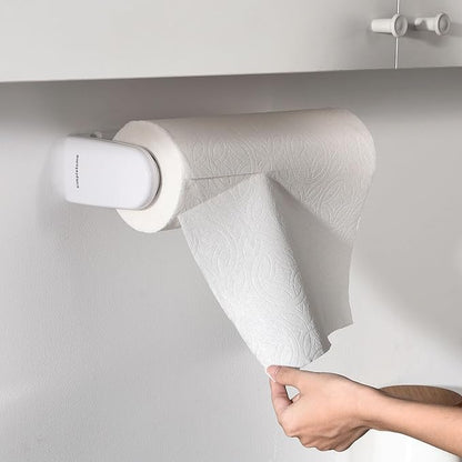 simpletome Paper Towel Holder ONE Hand Tear Adaptive Tension Arm Adjustable