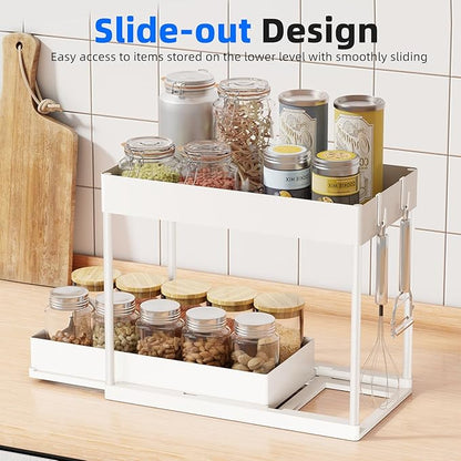 Simple Trending Under Sink Organizer 2 Pack, Sink Pull-Out Sliding Storage