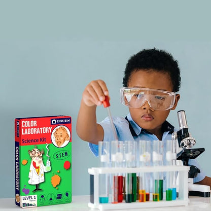 Einstein’s Color LAB Science Kit for Kids. STEM for Boys & Girls Aged 4 and Above. Detailed Picture Guide Included.