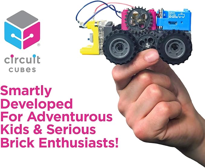 Circuit Cubes Gears GO! Multi-Vehicle Mobility Launch Kit - Engineering STEM Kit for Children and Adults