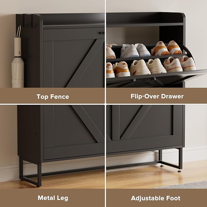 EOYUTLLY Shoe Cabinet for Entryway
