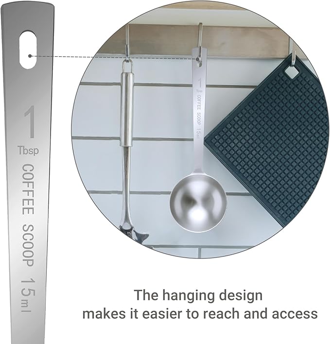 Flezoo 4Pcs Coffee Scoop Spoon