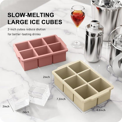 VLM 3 Packs Large Ice Cube Molds