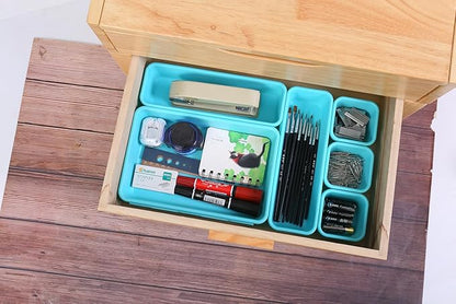 Kutesna 15 PCS Interlocking Desk Drawer Organizer Separator