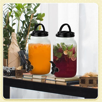 Havawish 2 Pcs 1 Gallon Plastic Beverage Dispenser