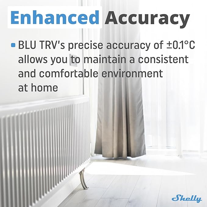 Shelly Blu TRV & Blu Gateway Gen3, Smart Thermostatic Radiator Valve,