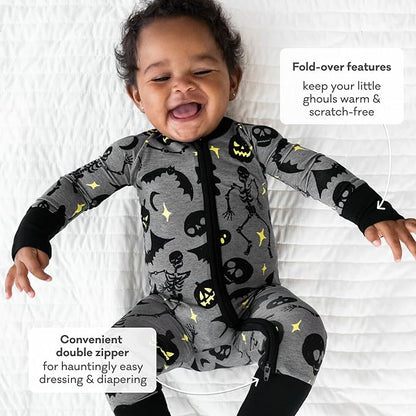 Little Sleepies Pajamas for Baby Boys & Girls, Viscose from Bamboo Baby Pajamas, Preemie & Newborn Sleepers, 2-Way Zipper PJs