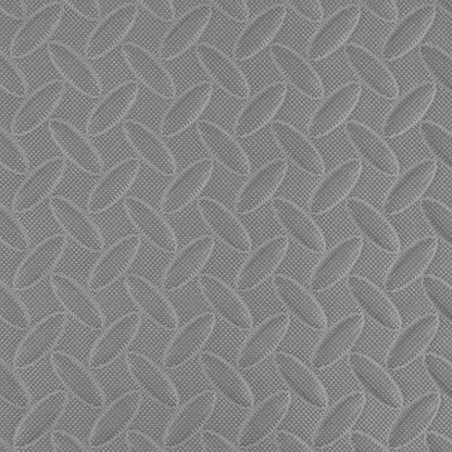 IncStores 1/2 Inch Thick Diamond Soft Foam Flooring Tiles | High-Density Interlocking Foam Tiles for Rugged Style in Your Home Gym, Playroom, and More | Grey, 6 Tiles