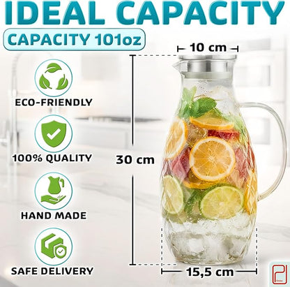 Premium Borosilicate Glass Pitcher