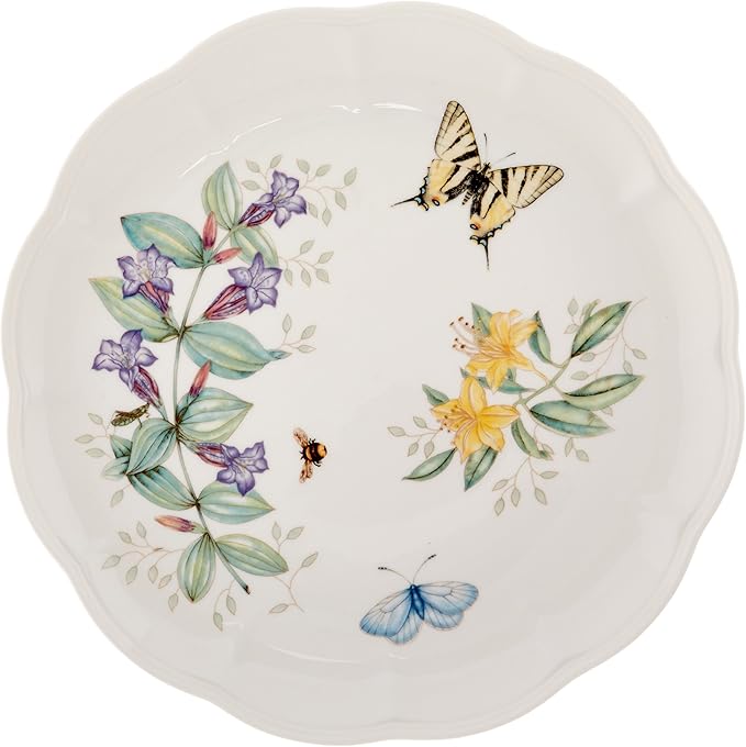 Lenox 6342794 Lenox Butterfly Meadow 18-Piece Dinnerware Set White