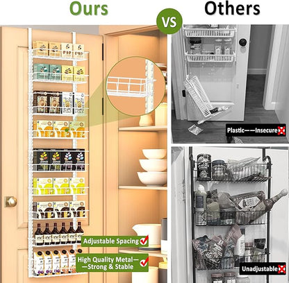 Churboro Over the Door Pantry Organizer Rack