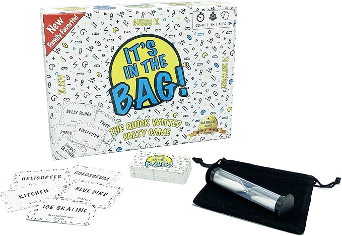 It’s in The Bag - Ultimate Family Game for Game Night, 3 Rounds of Wild Easy Fun! Best Board and Party Games for Adults, Groups, and Kids