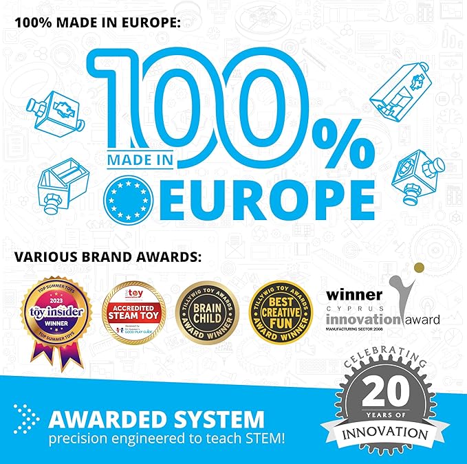 Engino Innovation Years STEM Toys Bundle- 26 Advanced Building Sets for Ages 6+,7+,9+, Inventor Series Construction Toys with Robotics, Engineering Projects & Multi-Model Capability, European Made