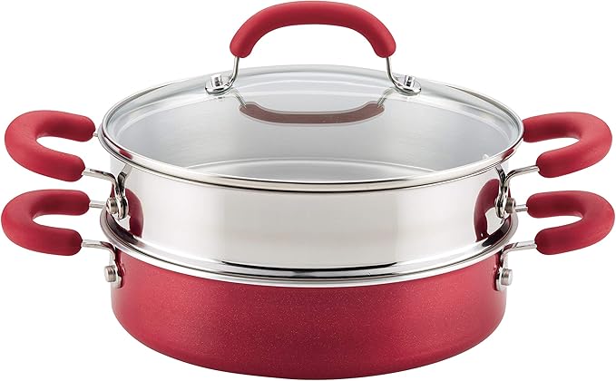 Rachael Ray Create Delicious Aluminum Nonstick Steam Set