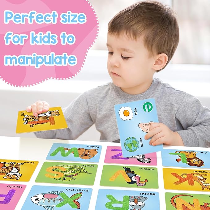 Sandpaper Letters Cards for Toddlers 3+,Word Games,Speech Therapy Toys for 3 4 5,Sensory Products, Educational Flash Cards,Learn Animals and Others