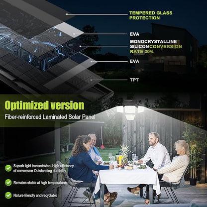 daphino 3000LM Solar Lights Outdoor