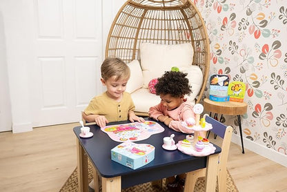 Crocodile Creek 12-Piece Mini Jigsaw Puzzle - Fun Floor Puzzles for Kids Ages 2-4 and Up - Heavy-Duty Shaped Box for Storage - Celebration with Birthday Cupcake and Mouse - 12" x 9" Finished