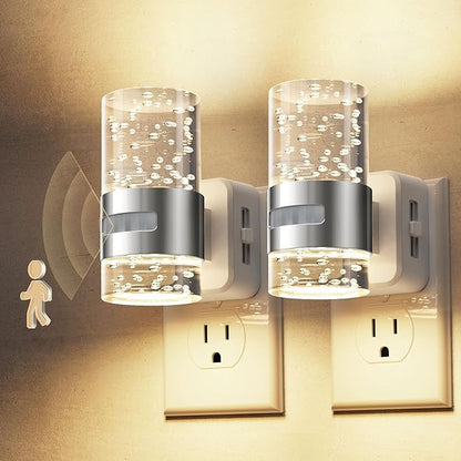 L LOHAS LED Motion Sensor Night Light, Dimmable Night Lights Plug into Wall