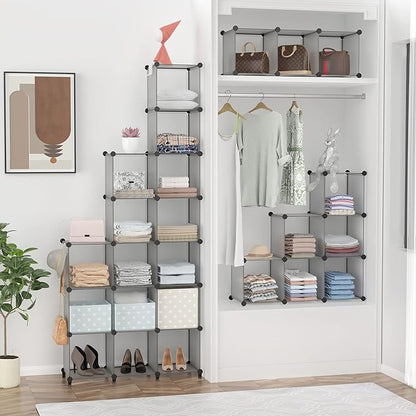 HOMIDEC Closet Organizers and Storage, 9 Cube Storage Organizer, Portable