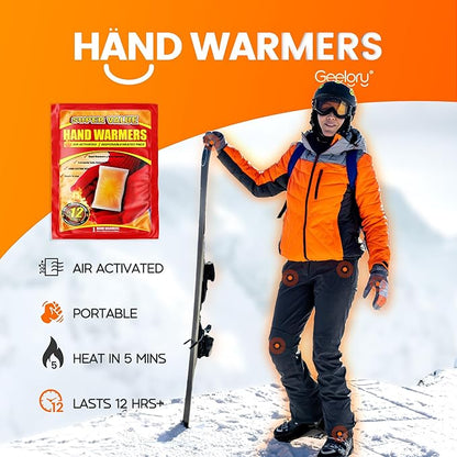 Hand Warmers Disposable 500/375/240/125/90/55/30 Pcs, Long-Lasting Up to 12 Hours for Warm Body, Safe Portable Hand Warmers for Camping, Fishing, Winter for Women Men Mom Dad