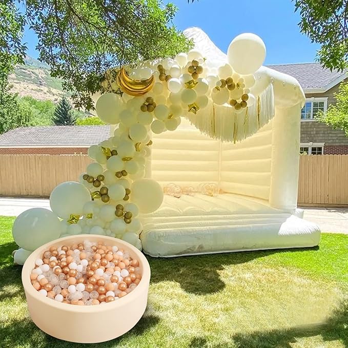 Realhaha Ball Pit Balls 50 100 200 500 Play Balls Plastic Balls for Baby Girls Toddlers Kids Play Tent Pool Playhouse Playpen Party Decoration
