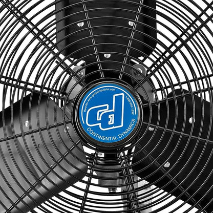 Continental Dynamics CD Premium 30" Oscillating Wall Mount Fan, TEFC Motor