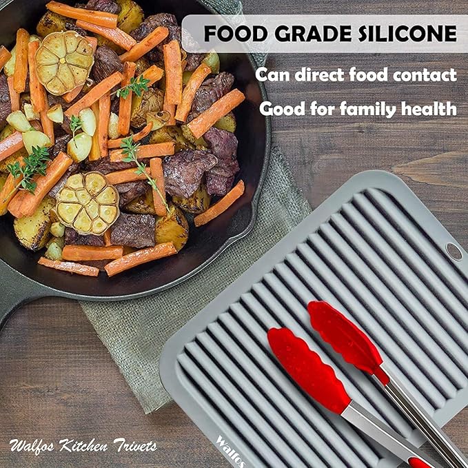 Walfos Silicone Trivets for Hot Pots and Pans