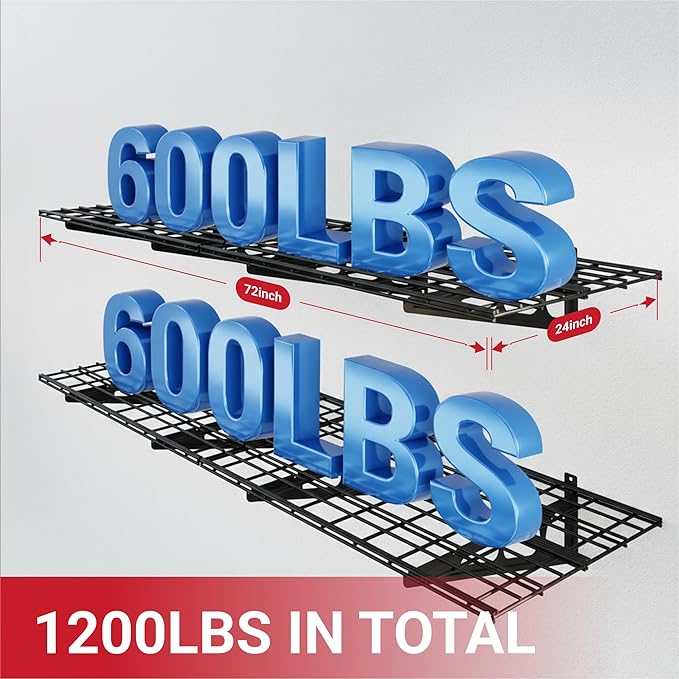 FLEXIMOUNTS 2-Pack 2x6ft Garage Shelving