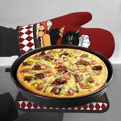Cat Pot Holders and Oven Mitts