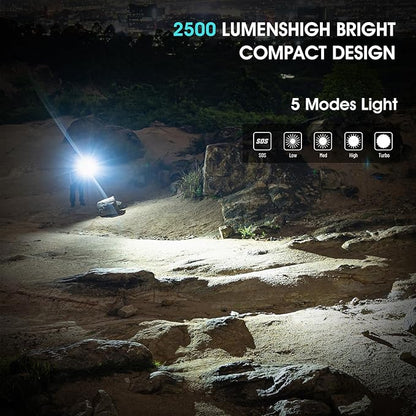 S10Pro Pocket LED Rechargeable Flashlights, Bright Flashlight 2500 High Lumen, Small Tactical Flashlight,MIni Magnetic Flash Lights for Home, Outdoor,Gift,Tools
