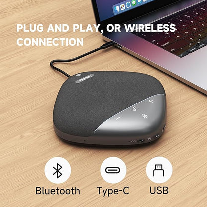 HORION Conference Speaker with Microphone, Wireless Bluetooth Speakerphone