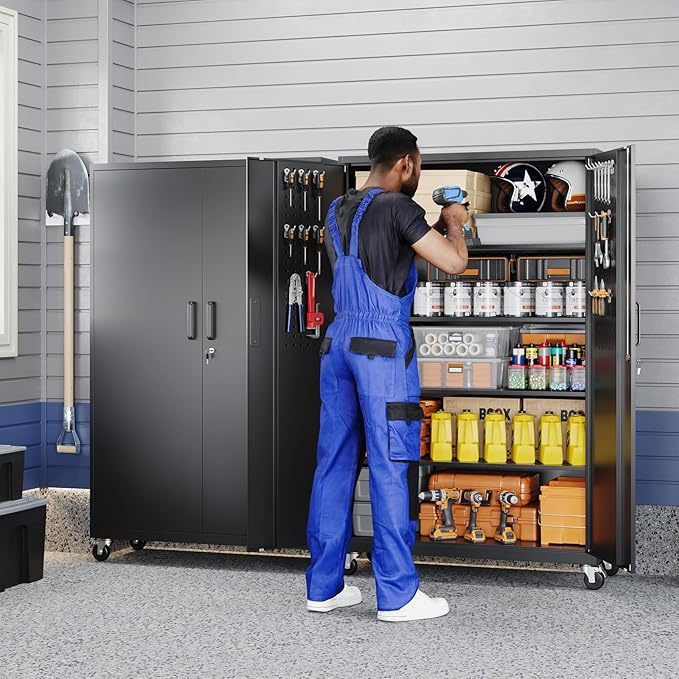 Yizosh Metal Garage Storage Cabinet
