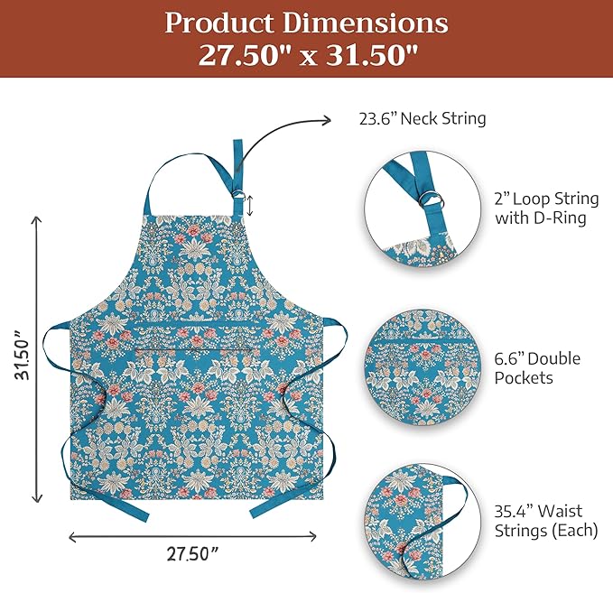 Maison d' Hermine 100% Cotton Apron