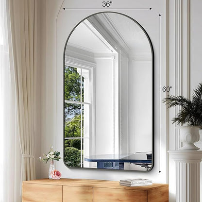 Arched Bathroom Mirror, Wall Mounted Mirror, Living Room, Vertically Hanging