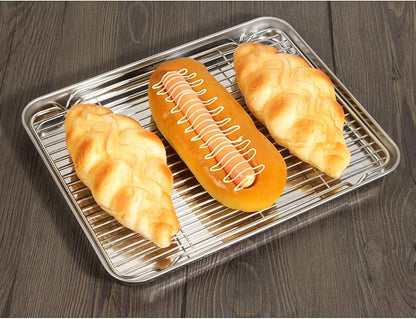Baking Sheet and Cooling Rack Set, Stainless Steel Commercial Grade Cookie