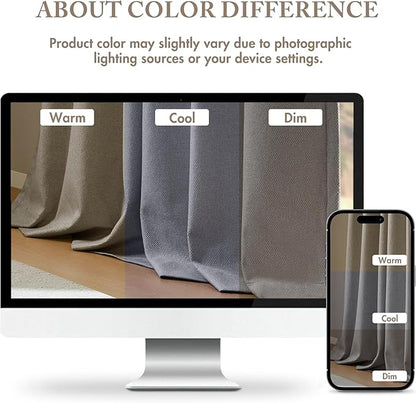 Madison Park Karien 100% Blackout Curtains 52x95 – Grey, 2-Layer Noise Blocking