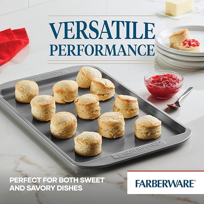 Farberware Nonstick Bakeware 3-Piece Cookie Pan Set