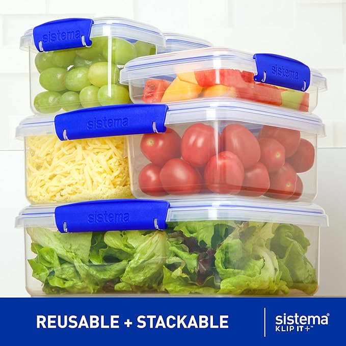 Sistema KLIP IT Large 7L Food Storage Container, Airtight & Stackable,