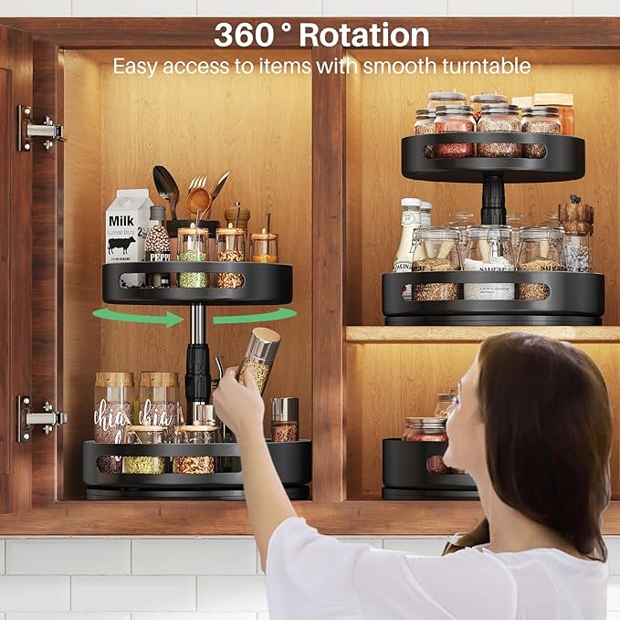 Lazy Susan Organizer Spice Rack