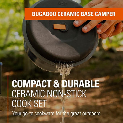 GSI Outdoors Bugaboo Base Camper, High-Efficiency Cookset ??Ceramic Non-Stick Coated